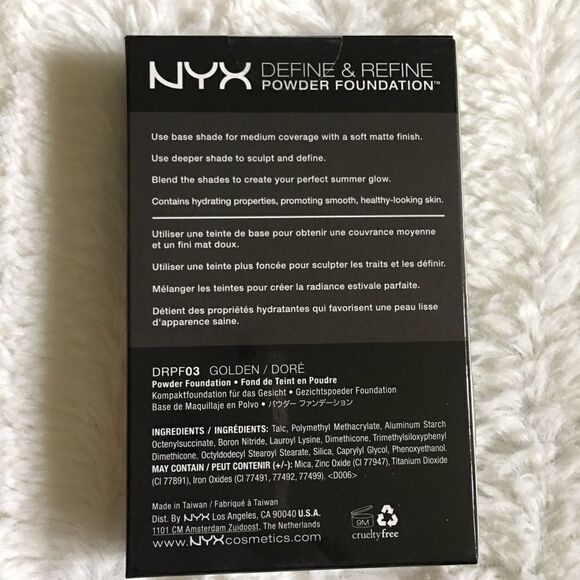 NYX Define & Refine Powder foundation Golden New - Picture 2 of 3